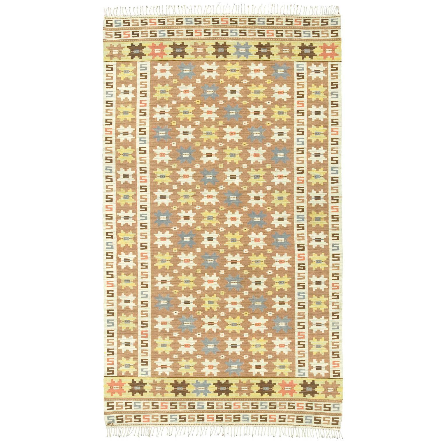 20th Century Swedish Flat-Weave Carpet by Märta Måås-Fjetterström