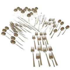 German Silver Flatware Service, C. Hugo Pott Solingen, circa 1950s