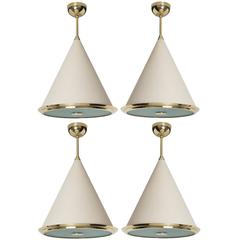 Paavo Tynell, Rare Set of Four Ceiling Lights, Taito Oy 5