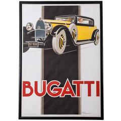 Vintage Bugatti Poster