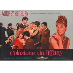 Vintage "Breakfast at Tiffany's / Colazione Da Tiffany, " Original Italian Film Poster