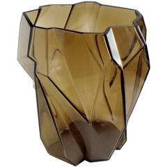 Reuben Haley "Ruba Rombic" Topaz Futuristic Flower Vase