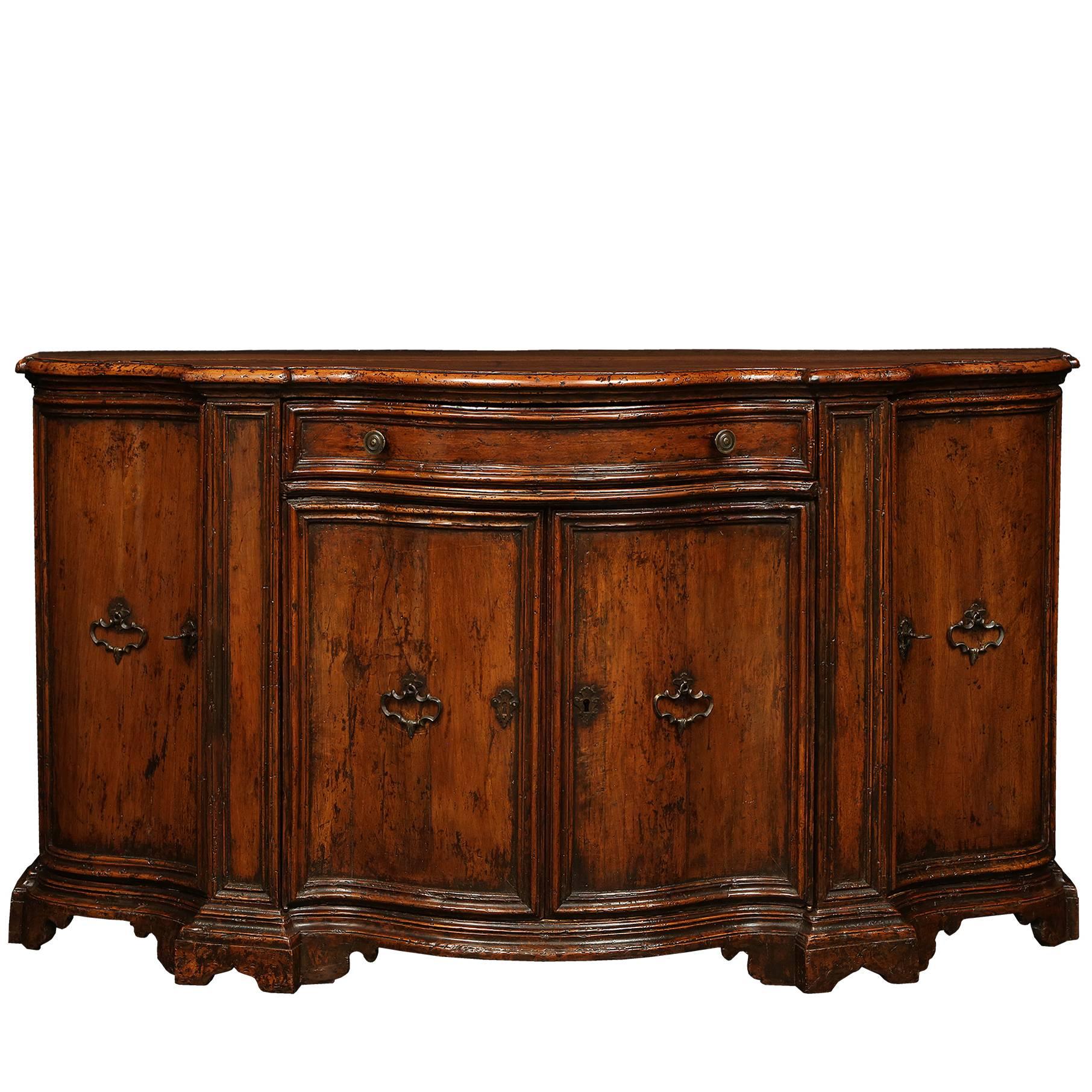 Italian 18th Century Walnut Venetian Buffet