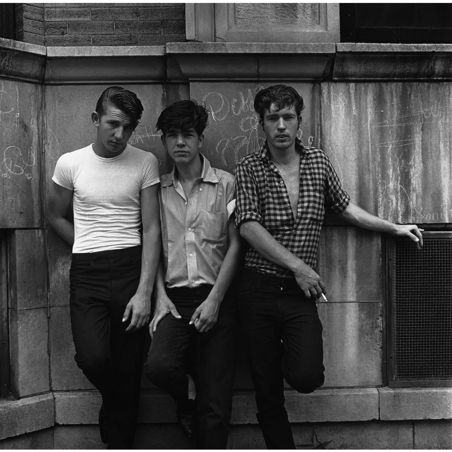 Trois jeunes hommes de Danny Lyon, imprimé 2009