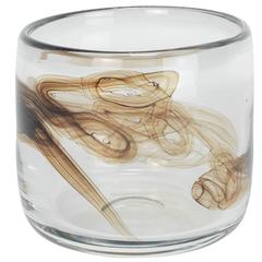 Vintage Michael Bang Smoke Vase "Tundra" for Holmegaard, 1979