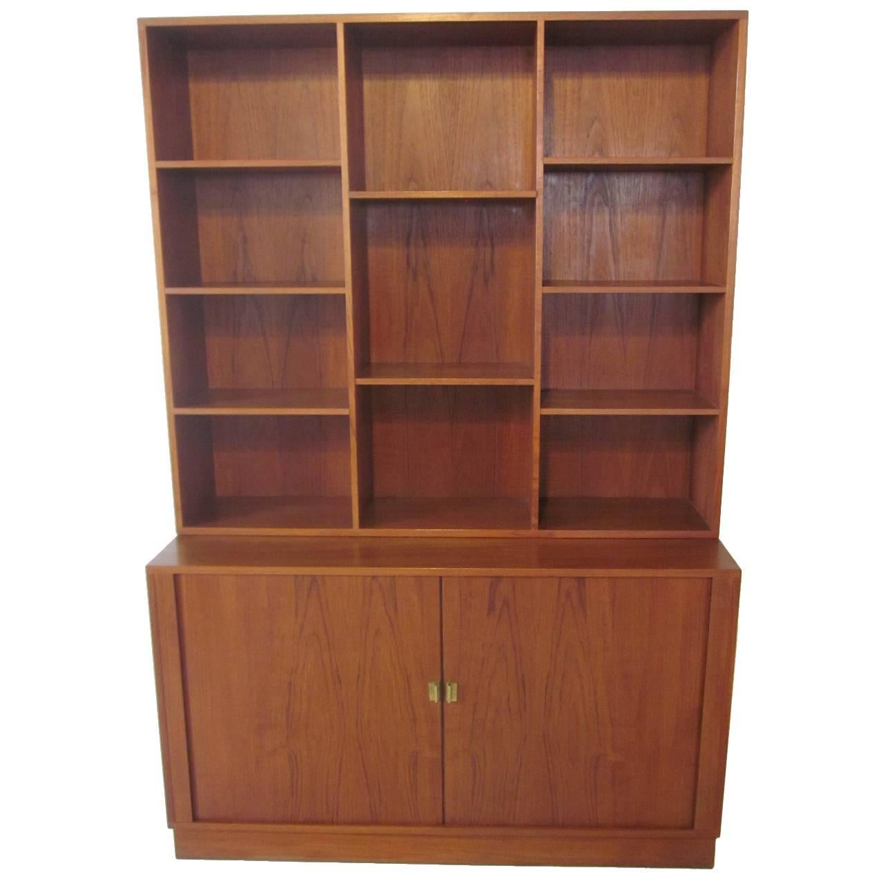 Løvig and Jens Quistgaard for Dansk Tambour Door Bookcase Credenza at