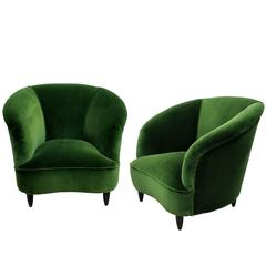 Pair of Large Parisi Lounge Chairs
