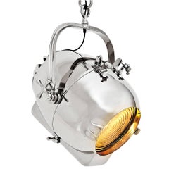 fresnel lens for sale Hanging Lamp Fresnel Suspension in Polished Nickel with Fresnel Lens