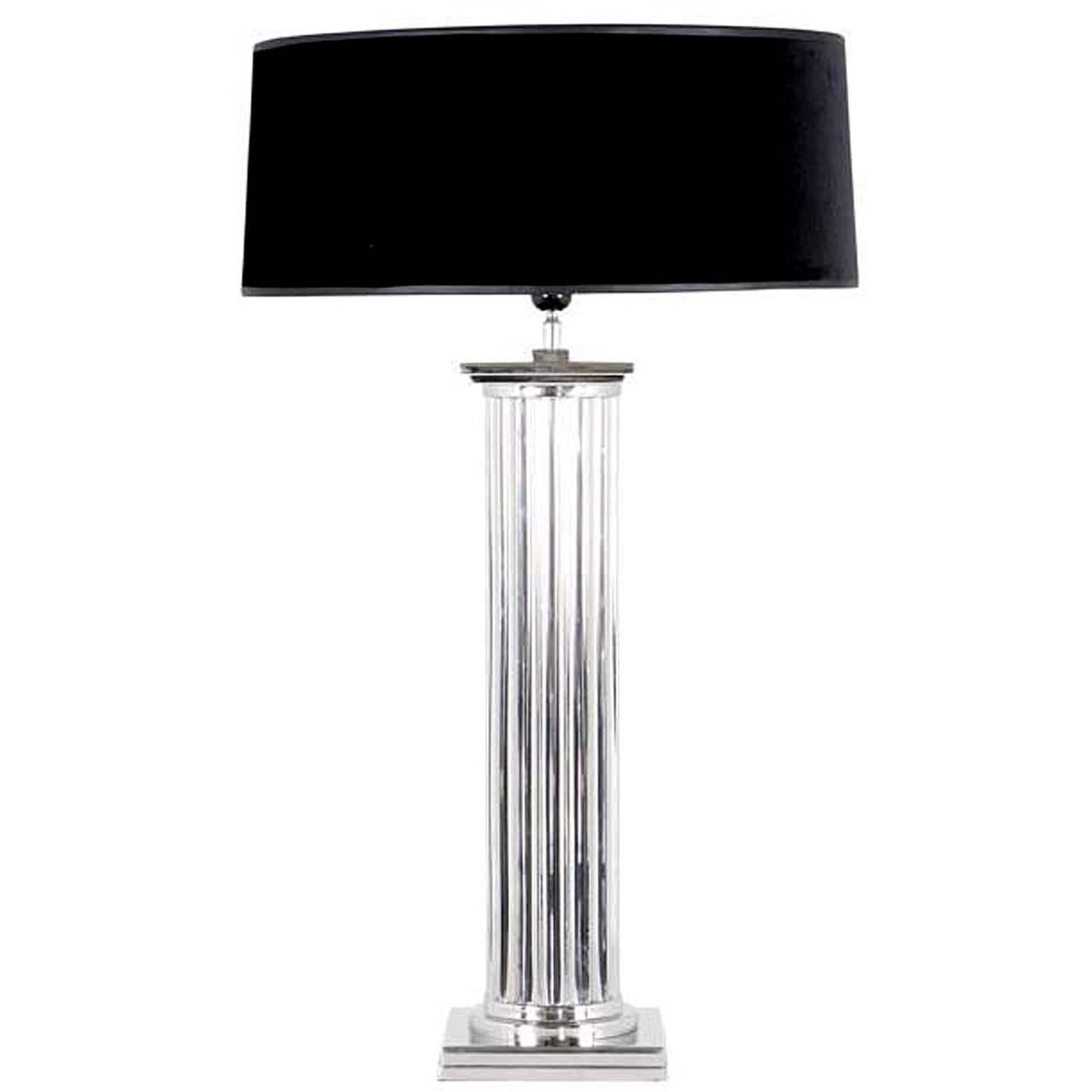 Table Lamp New York in Polished Nickel