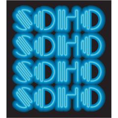 "SOHO" Print Blue on Black by Ben Eine