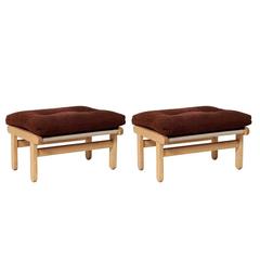 Pair of 1960s Bernt Petersen Ottomans