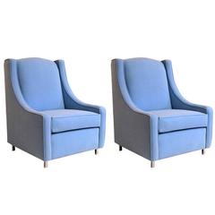 Mid-Century Modern High-Back Armchairs 9