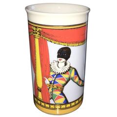 Fornasetti for Rosenthal Court Jester Petite Porcelain Vase 2