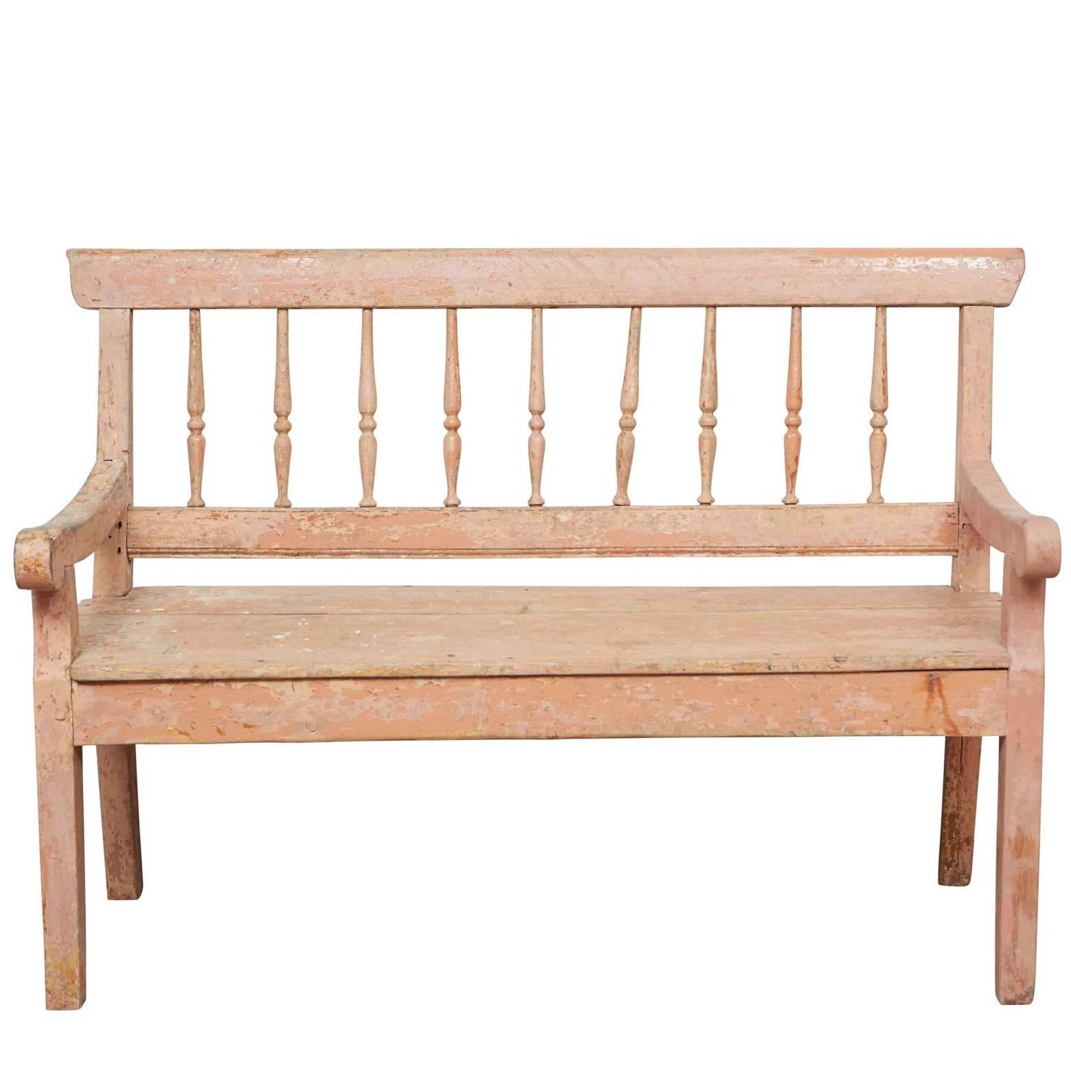 19th Century Small Country Bench For Sale
