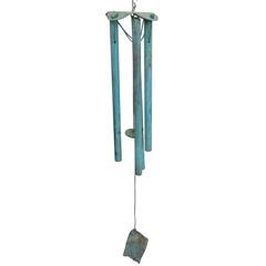 Vintage Bronze Modernist Wind Chime in the Manner of Walter Lamb