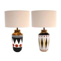 Vintage Pair of Table Lamps by Frederic de Lucas