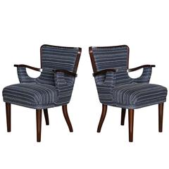 Pair of Open Armchairs Attributed to Gustavo Pulitzer