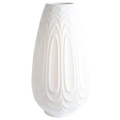 Large Decorative Bisque Porcelain Vase by Heinrich