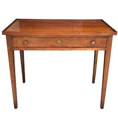 19th Century Fruitwood Writing Table, Top Added Later 6