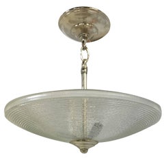 Vintage Swedish Glass Light Fixture