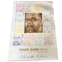 Signed "Chuck Close" Poster