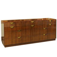Exceptional Vintage Modern Walnut Ten-Drawer Chest by Baker 7