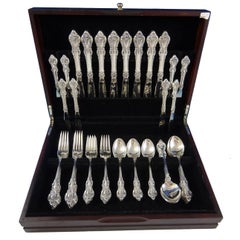 Vintage El Grandee by Towle Sterling Silver Flatware Set 8 Service Luncheon 48 Pieces