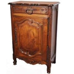 19th Century Country French Carved Walnut Confiturier from Provence