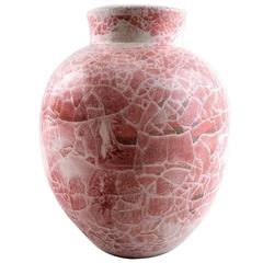 Jens Thirslund Unique Kähler Vase Decorated with Reddish Glaze