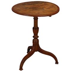 Delightful George IV Tilt-Top Mahogany and Crossbanded Tripod Side Table