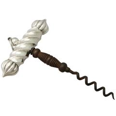 Sterling Silver Corkscrew, Antique Victorian 3