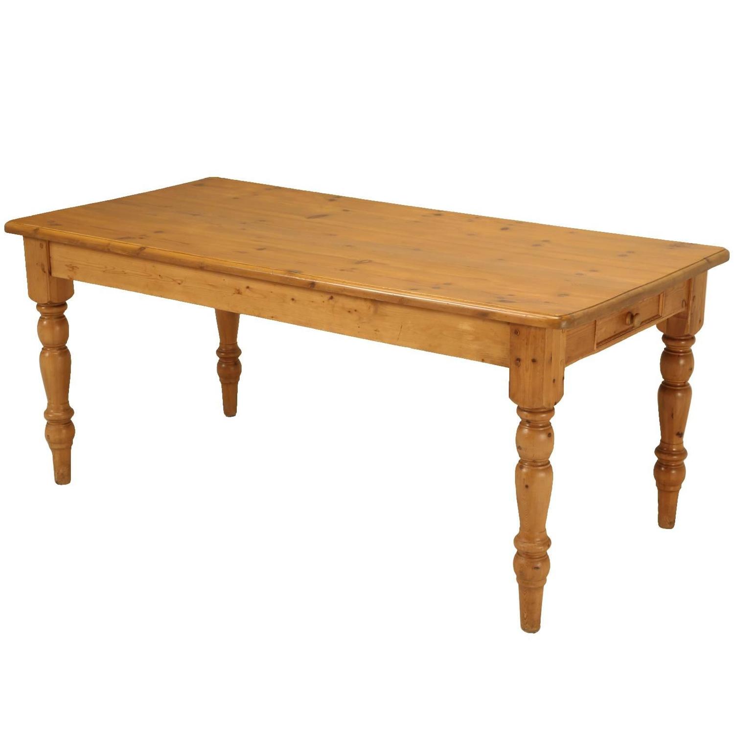 English Pine Farm Table at 1stdibs