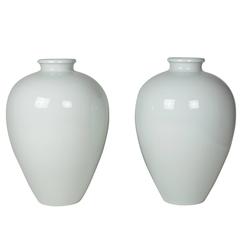 Two Large Porcelain Vases by KPM, German 4