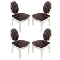 Set of Four Dining or Game Chairs by John Hutton for Donghia