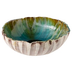 Unique Scandinavian Modern Glazed Bowl by Artist Bengt Berglund