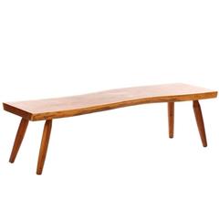 Large Walnut Slab Bench /Coffee Table