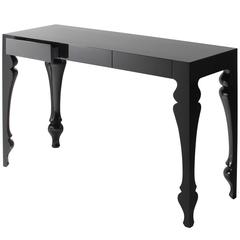  Modern European Baroque-Inspired Three-Drawer lacquered Louis Console
