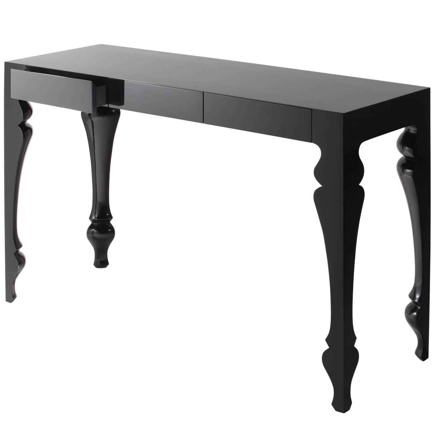 Modern European Baroqueinspired Threedrawer Lacquered Louis - Modern European Baroqueinspired Threedrawer Lacquered Louis Console Forsale At Stdibs modern european baroqueinspired threedrawer lacquered louis - modern european baroqueinspired threedrawer lacquered louis console forsale at stdibs
