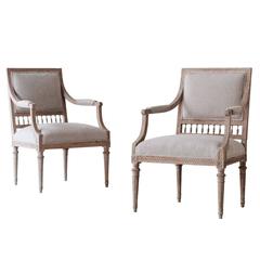 Pair of 18th Century Gustavian Armchairs 10