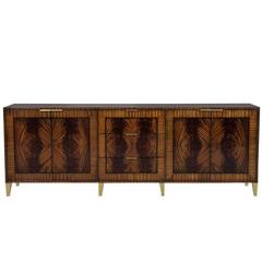 Carrocel Custom Bookmatched Flamed Mahogany Buffet 6