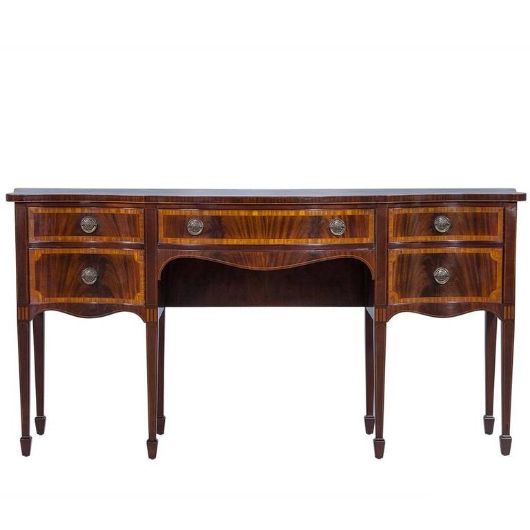 berkey and gay furniture serpentine mahogany sideboard at 1stdibs