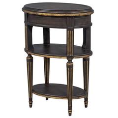 Oval Louis XVI Style End Table Vintage Oval Louis XVI Style End Table
