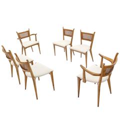 Set of Six Mid-Century Swedish Modern Dining Chairs by Edmund Spence 3