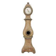 Exquisite Swedish 19th Century Clock with Carved Crest and Volutes on the Base 11