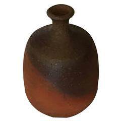 20th Century Ceramic Sake Bottle by Toshu Yamamoto