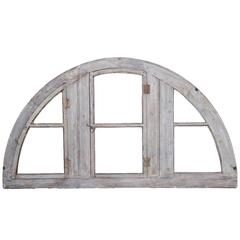 Antique French Demilune Window Frame