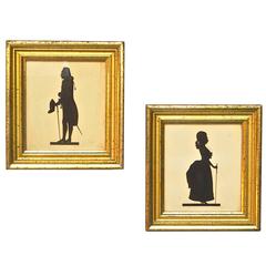 Borghese Framed Silhouette Pair