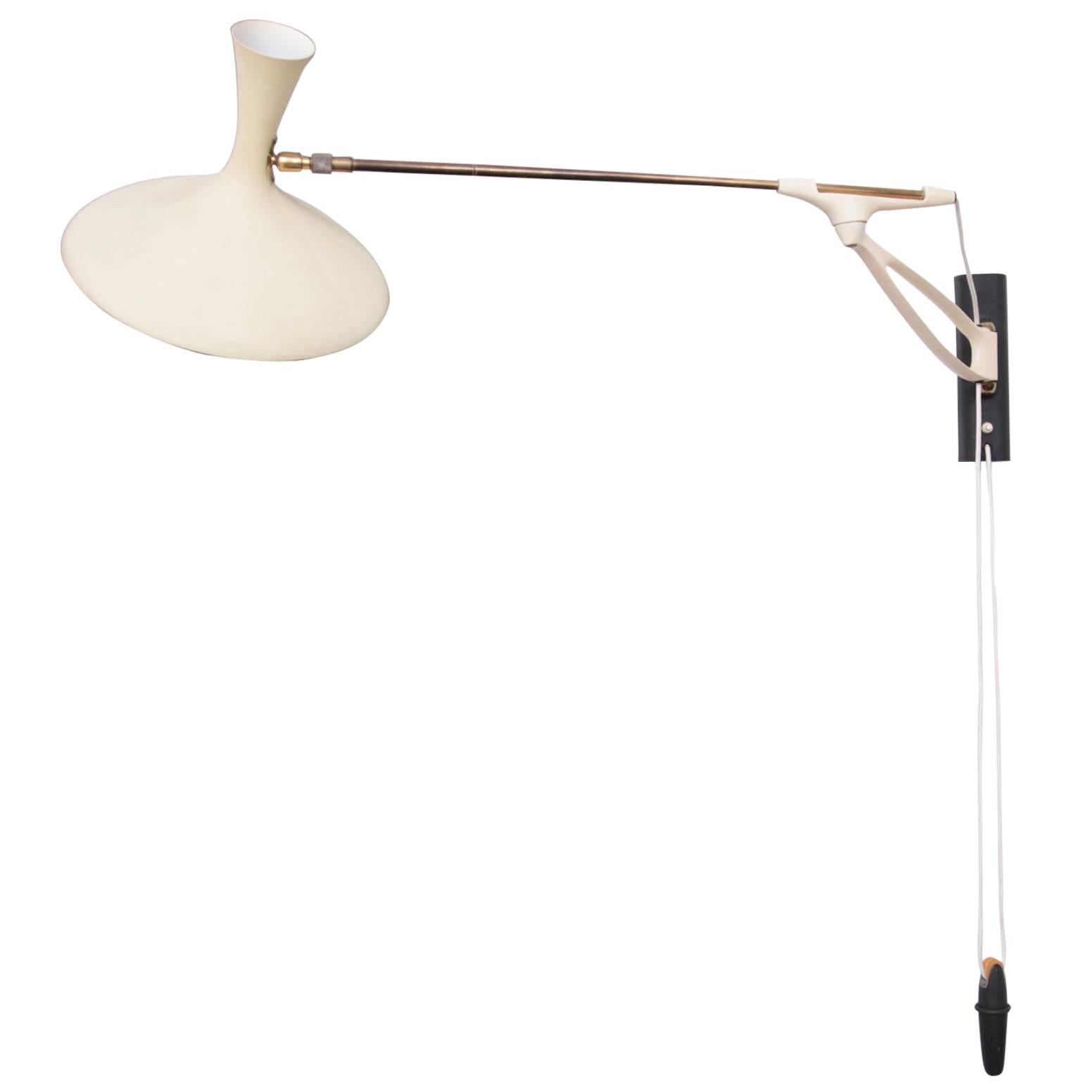 Rare Adjustable Wall Lamp by Cosack Leuchten, Germany, 1950s