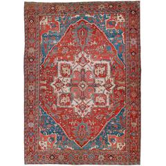 Oversize Antique Persian Heriz Carpet 7