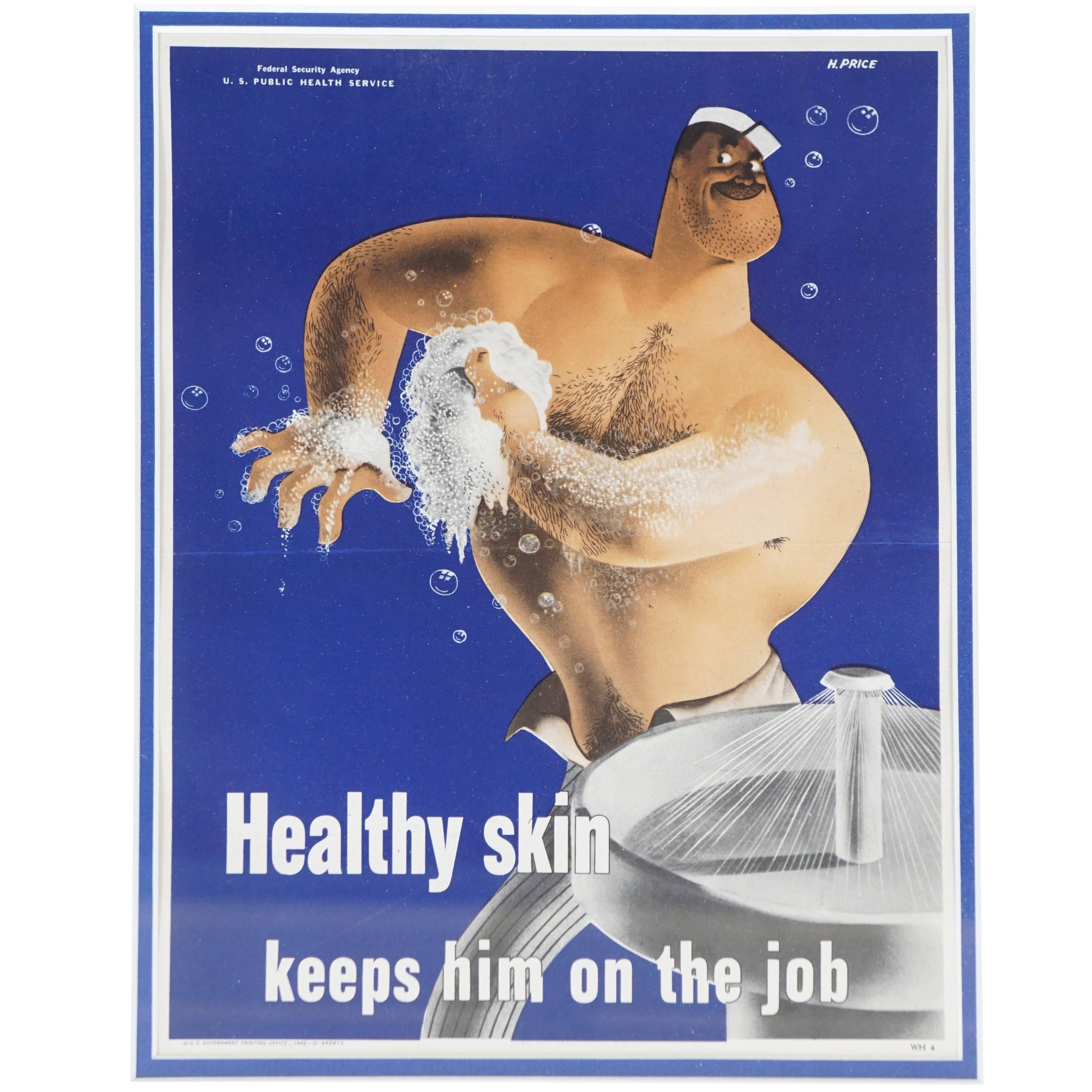 World War II Public Service Posters Promoting "Good Habits" for Servicemen For Sale